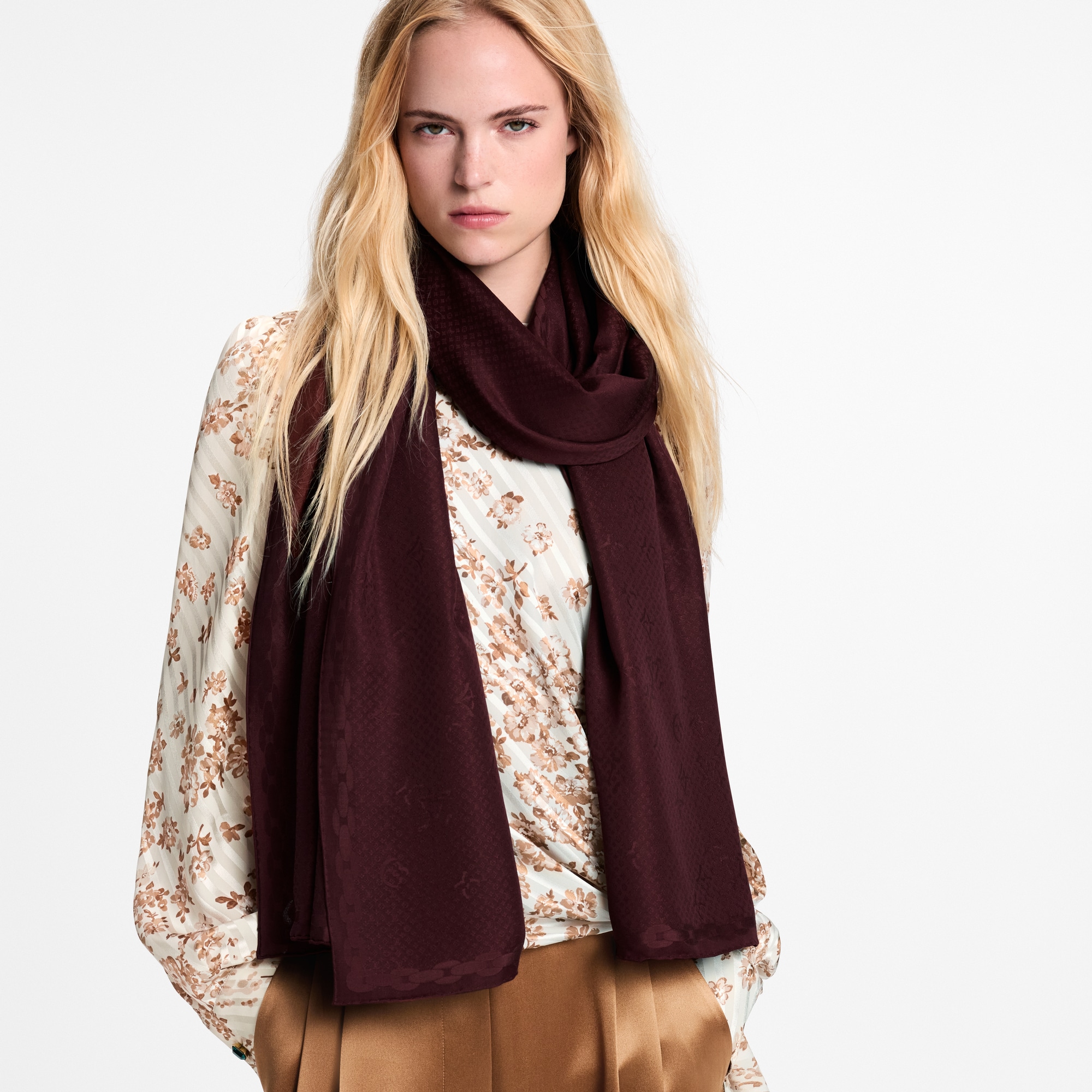 LV Monogram Shadow Stole S00 - Women - Accessories | LOUIS VUITTON ®